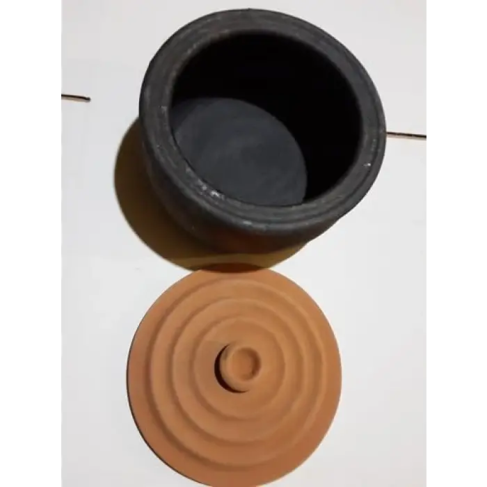 ORTA BOY TOPRAK GÜVEÇ TENCERE KAP (24 * 12cm)