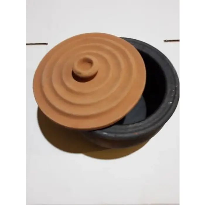 ORTA BOY TOPRAK GÜVEÇ TENCERE KAP (24 * 12cm)