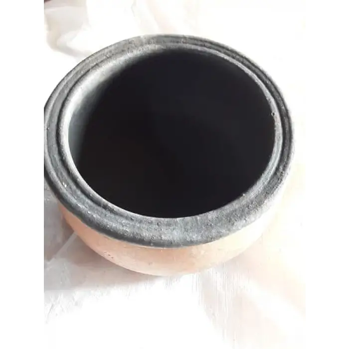 ORTA BOY TOPRAK GÜVEÇ TENCERE KAP (24 * 12cm)