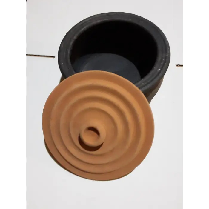 ORTA BOY TOPRAK GÜVEÇ TENCERE KAP (24 * 12cm)