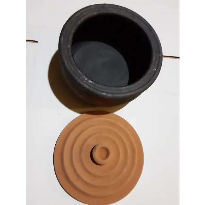 ORTA BOY TOPRAK GÜVEÇ TENCERE KAP (24 * 12cm)