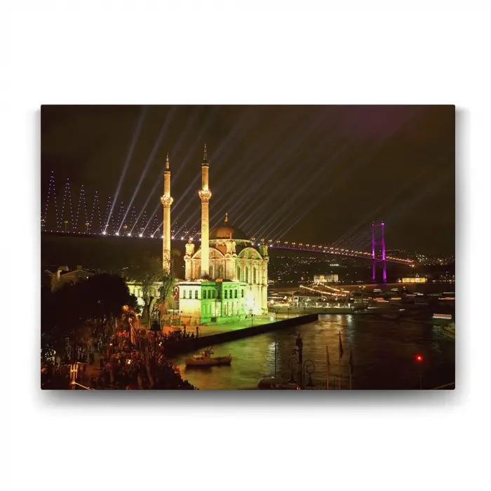 Ortaköy Camii Gece Tablo - 90x60cm