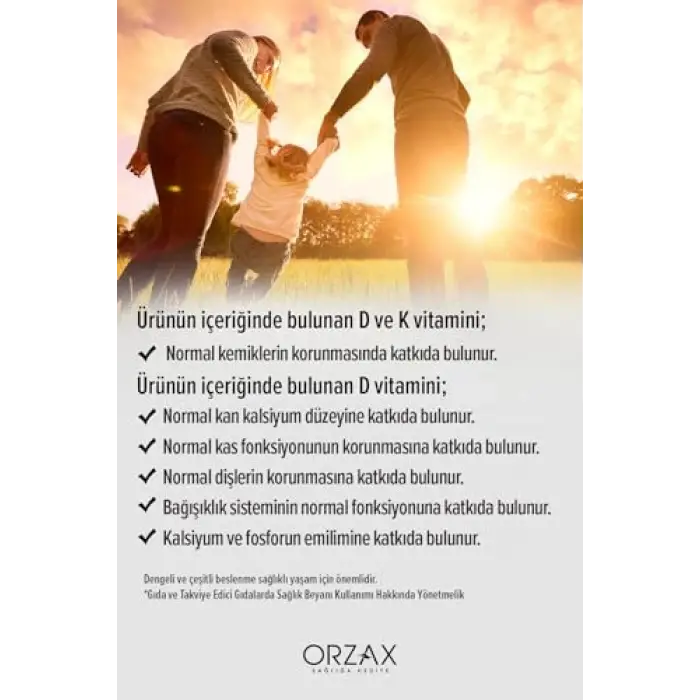 Orzax D3K2 Damla 2.%50 Indirimli