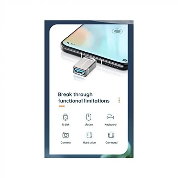 OT-8730 Gri USB - Type-C dönüştürücü soket