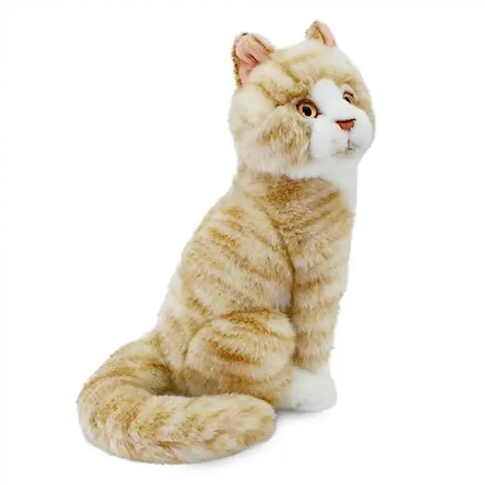 Oturan Kedi Peluş Oyuncak, Bej, 22cm