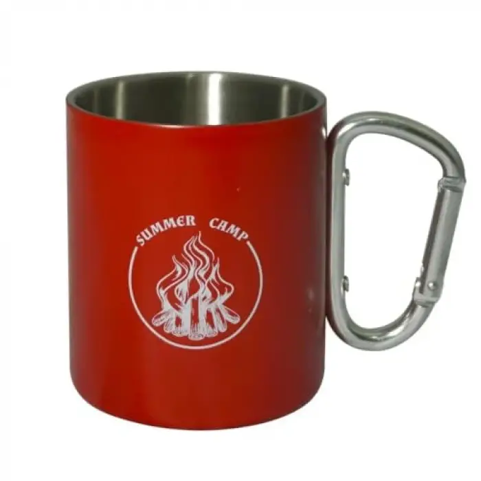 Out-1850 Karabinalı Çelik Kupa, Kırmızı