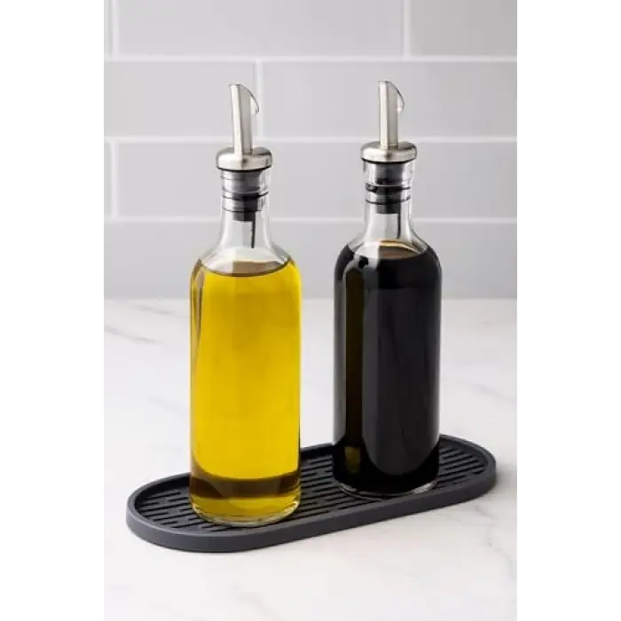 Oval Silikon Yağdanlık Standı ve Organizer