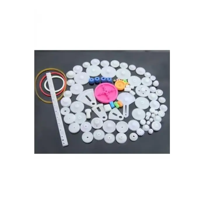 Oyuncak; 85 Parça Plastik Dişli Seti (, Tekerlek, Mil, Çark)