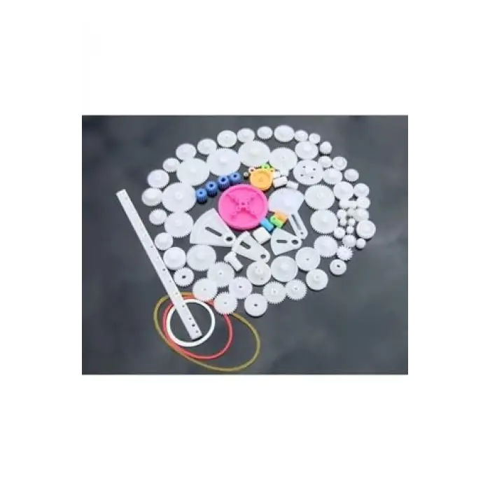 Oyuncak; 85 Parça Plastik Dişli Seti (, Tekerlek, Mil, Çark)