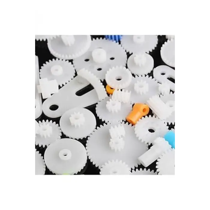 Oyuncak; 85 Parça Plastik Dişli Seti (, Tekerlek, Mil, Çark)