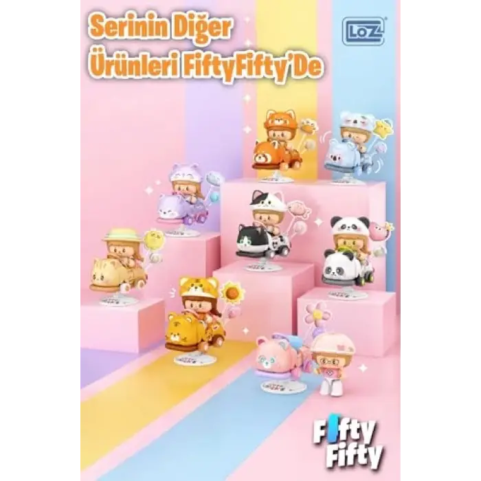 Oyuncak, Loz Creative Serisi Sallanan Mor Tilki Modeli 190 Parça Yapım Seti Fflz-4305