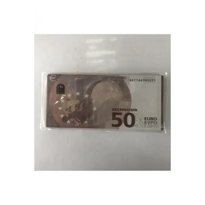 Oyuncak Sahte Kağıt Para, 48 Adet, 50 Euro