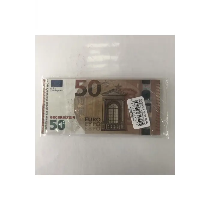 Oyuncak Sahte Kağıt Para, 48 Adet, 50 Euro