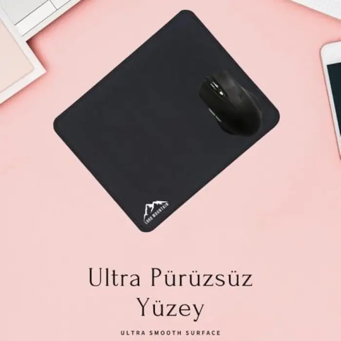 Oyuncu Mouse Pad, Kenar Dikişli, Kaymaz Taban, 30X25 Cm, Small