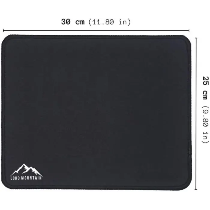 Oyuncu Mouse Pad, Kenar Dikişli, Kaymaz Taban, 30X25 Cm, Small