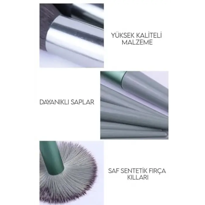 Özel Keseli 13Lü Lüx Fix Makyaj Fırça Seti