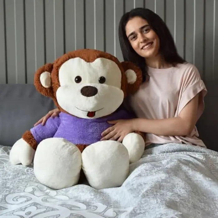 Özgüner Oyuncak Dev Pelüş Maymun,Sevimli Maymun,Doldurulabilir Pelüş Maymun,Arkadaşım Maymun