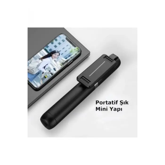 P50 Siyah Bluetooth Selfie Çubuğu ve Tripod
