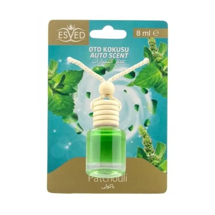 Paçuli Kokusu 8 Ml Araba Kokusu, Cam Şişe