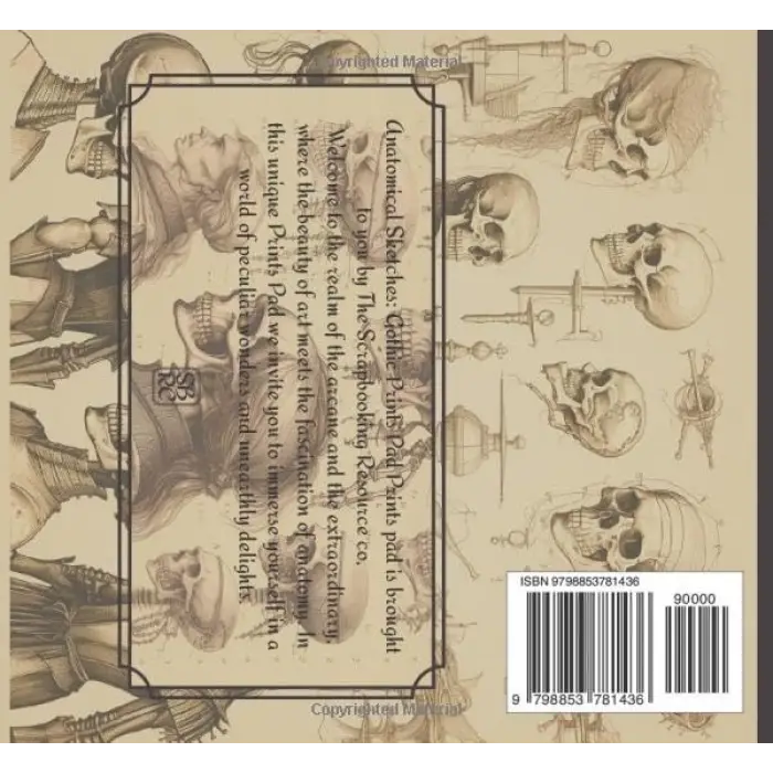 Pad Anatomical Sketches: Gothic Prints