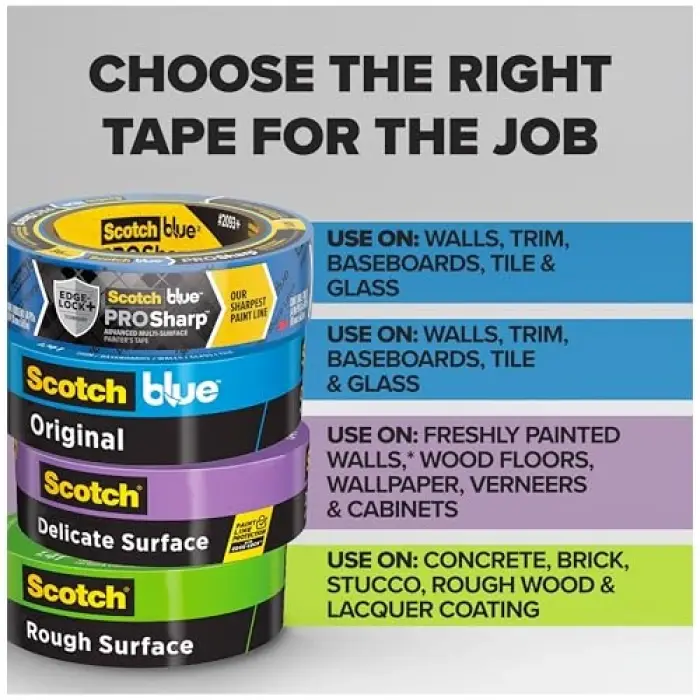 Painters Tape, 3M, 6 Rulo, Multi-Use, .94 inç by 60-Yard