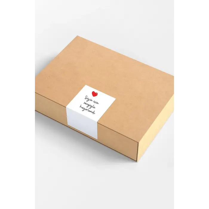 Paketlemeye özel 8 çeşit sticker seti, 560 adet (16 sayfa)