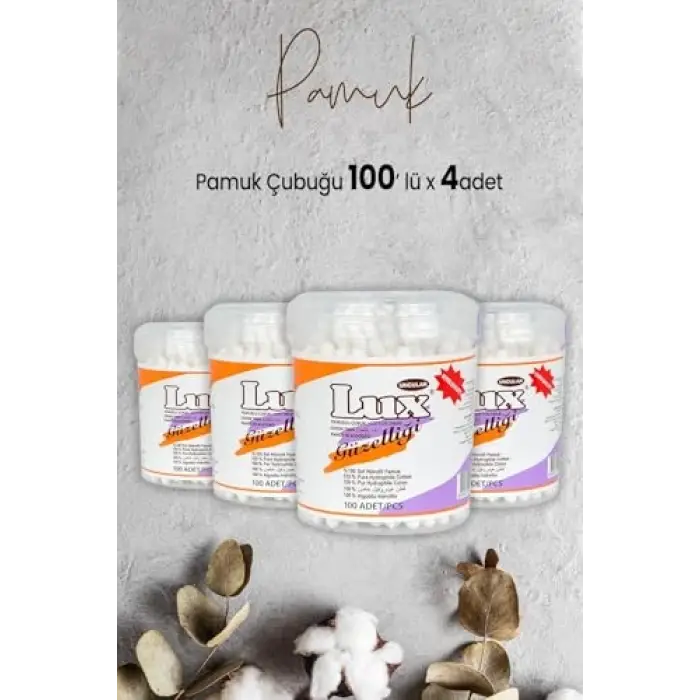 Pamuk Çubuğu 100 lü x 4 Adet