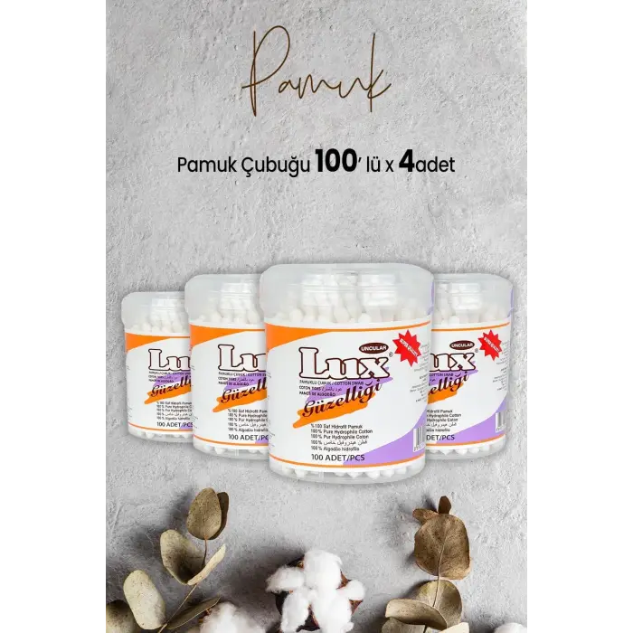 Pamuk Çubuğu 100 lü x 4 Adet