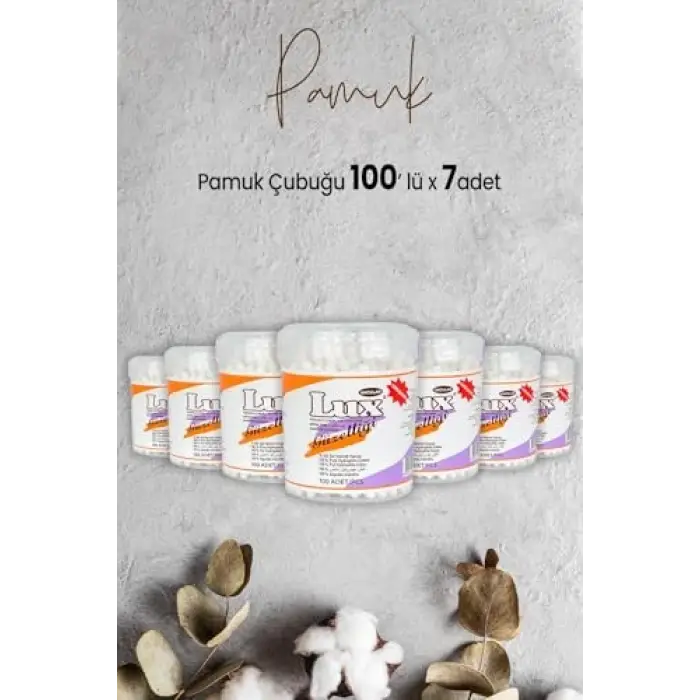 Pamuk Çubuğu 100 lü x 7 Adet