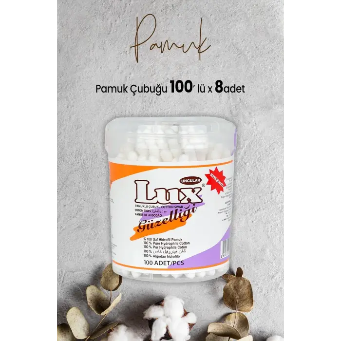 Pamuk Çubuğu 100 lü x 8 Adet