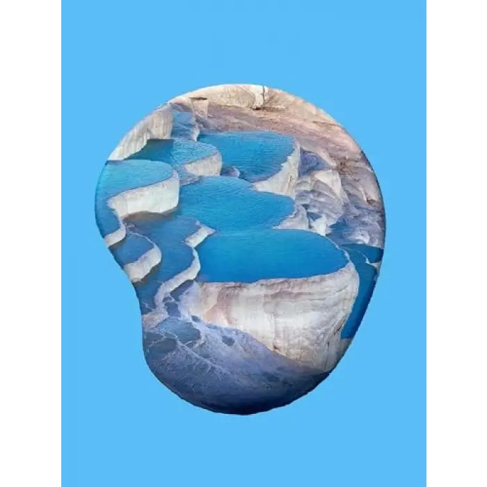 Pamukkale Baskılı Bilek Destekli Mouse Pad