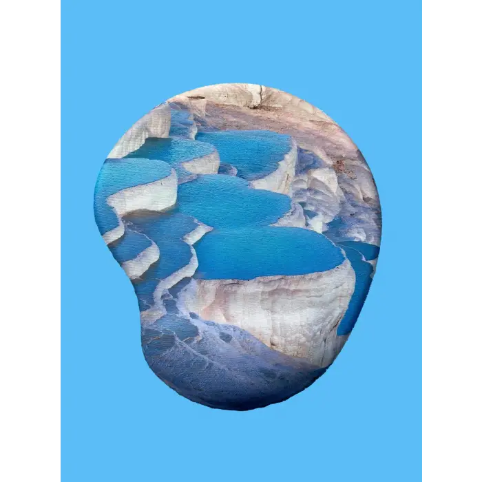 Pamukkale Baskılı Bilek Destekli Mouse Pad