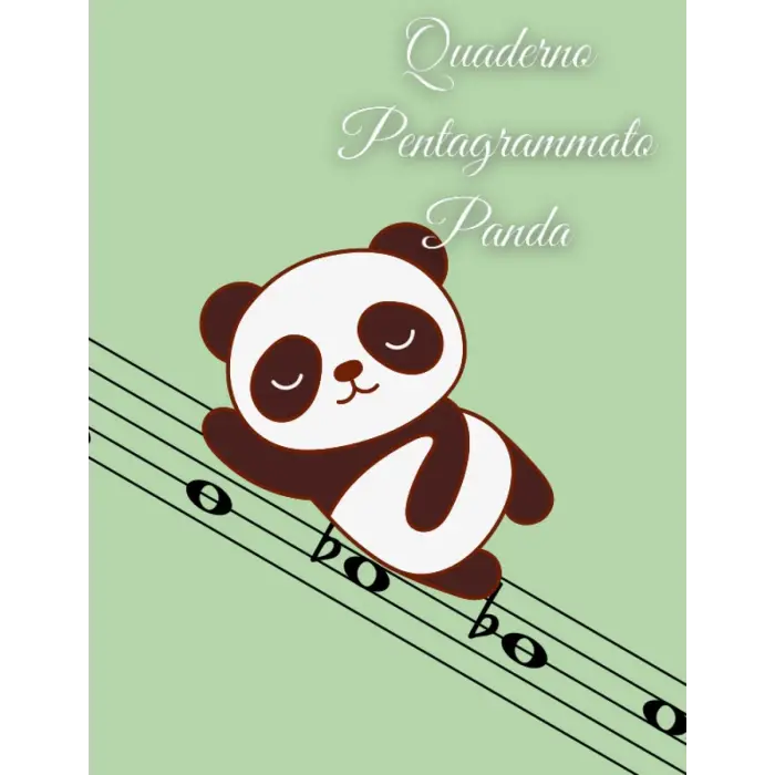 Panda Temalı Porteli Müzik Defteri