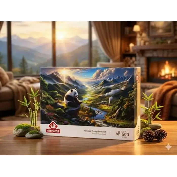 Pandanın Huzur Durağı 500 Parça Puzzle