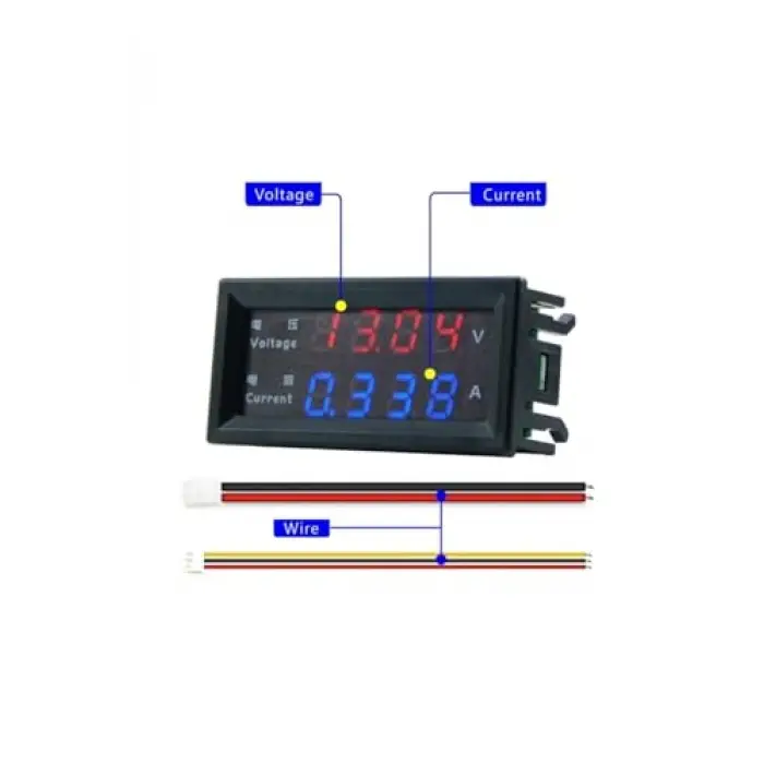 Panel Tip Dc 0-200v 10a Mv Voltmetre Ma Ampermetre M4430