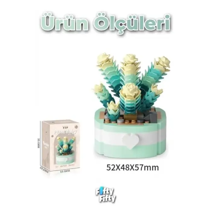 Panlos Micro Block Bitki Serisi 1253 Çiçek Buketi 252 Parça Oyuncak Yapım Seti FFP-1253