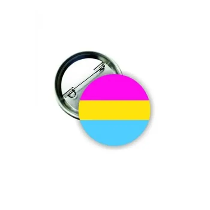 Pansexual Pride Flag Buton Rozet