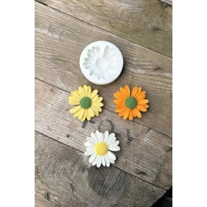 Papatya Çiçek Mum Kalıbı (, Silikon)