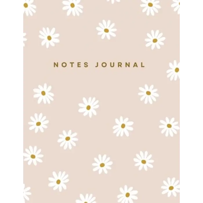 Papatya Çiçekli Günlük Defter