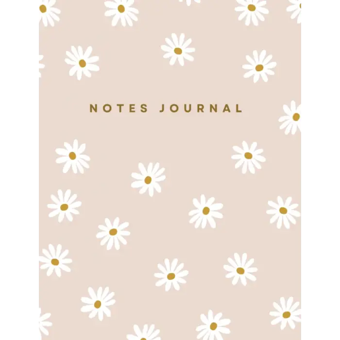 Papatya Çiçekli Günlük Defter