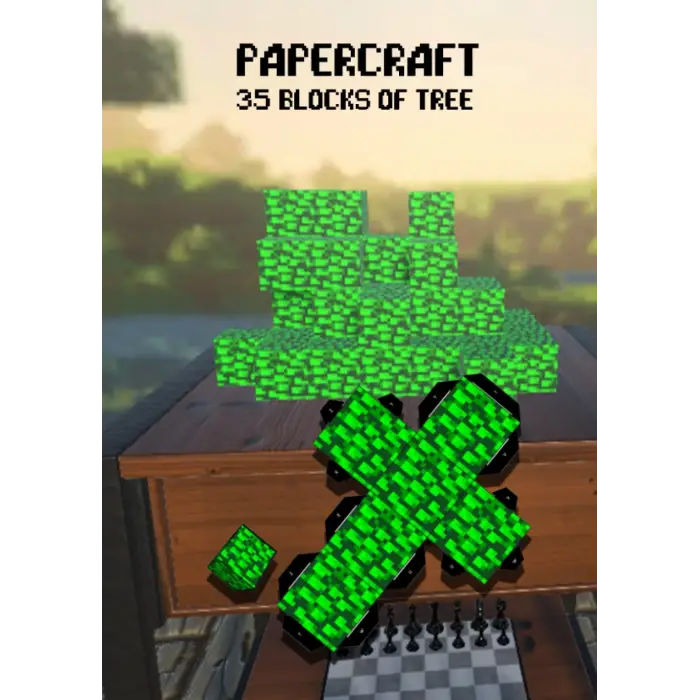 Papercraft 35 Ağaç Bloğu