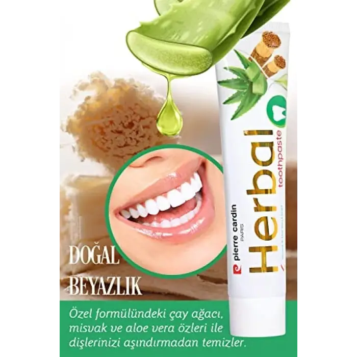 Paris Aloe Vera & Misvak & Çay Ağacı Özlü Bitkisel Diş Macunu 75 mL