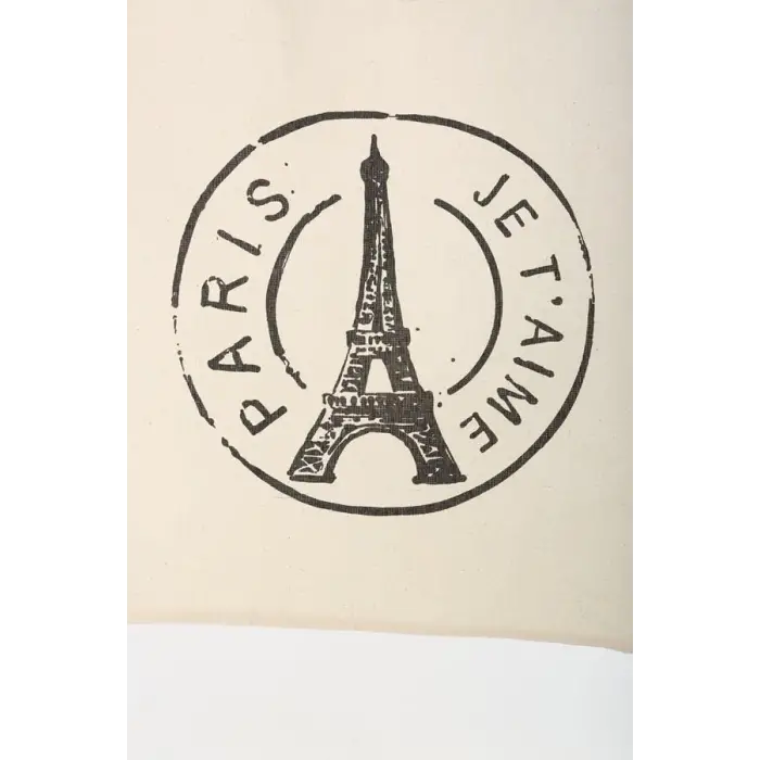 Paris Baskılı Bez Okul Çantası