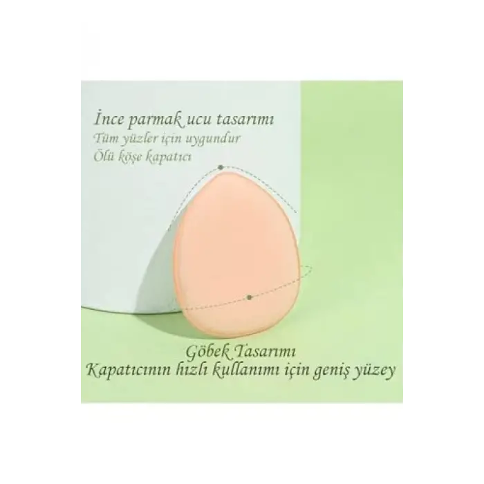 Parmak Sünger 3lü Set Pembe Mavi Beyaz