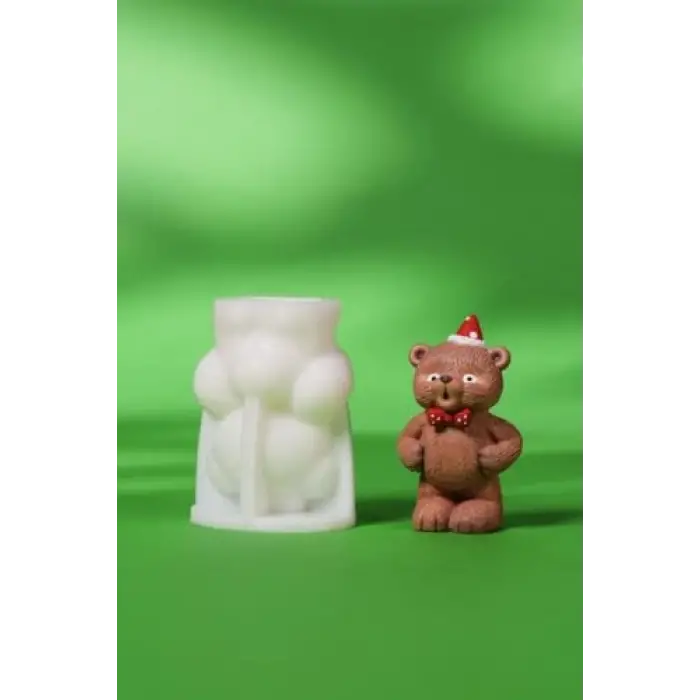 Parti Ayısı Silikon Mum Kalıbı