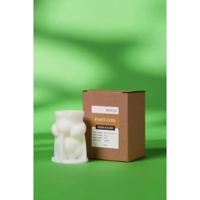 Parti Ayısı Silikon Mum Kalıbı