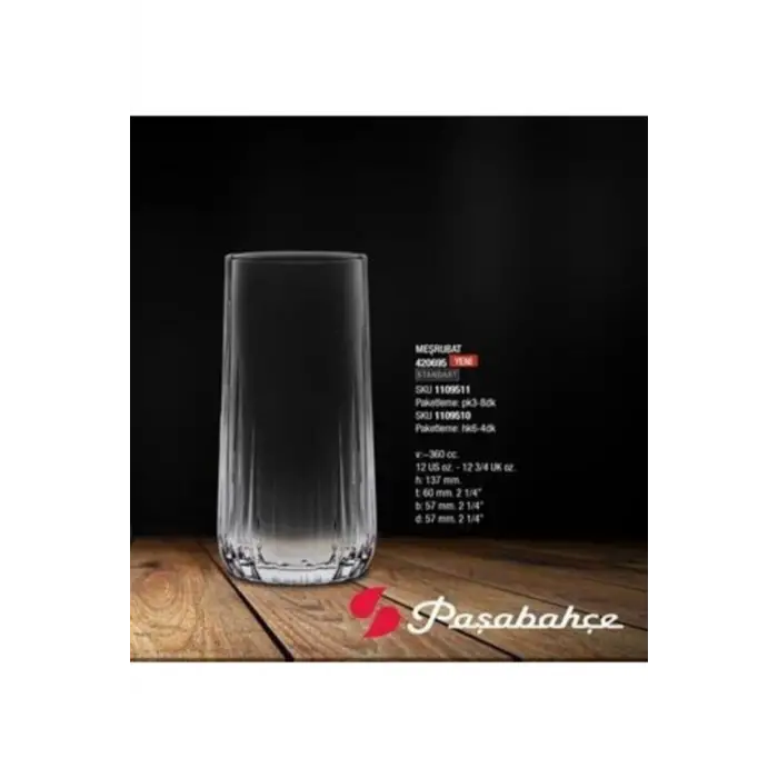 Paşabahçe 420695 Nova Su Bardağı 360 Cc 6 Lı