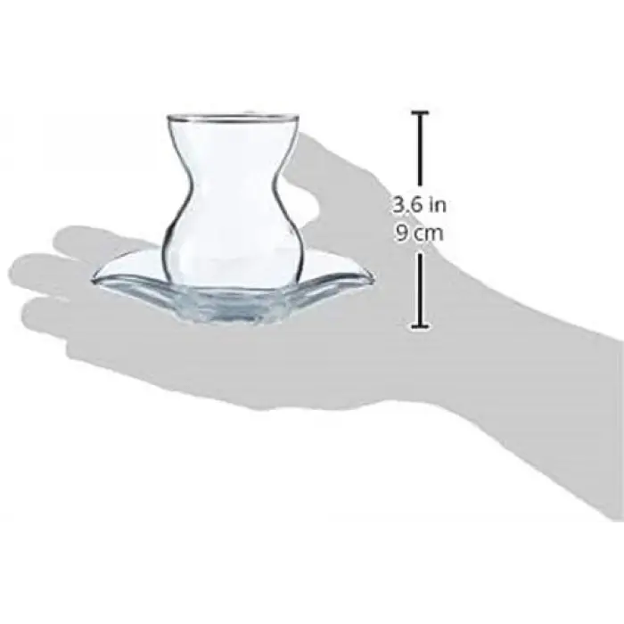 Paşabahçe Dantel 12 Parça Çay Bardağı Seti