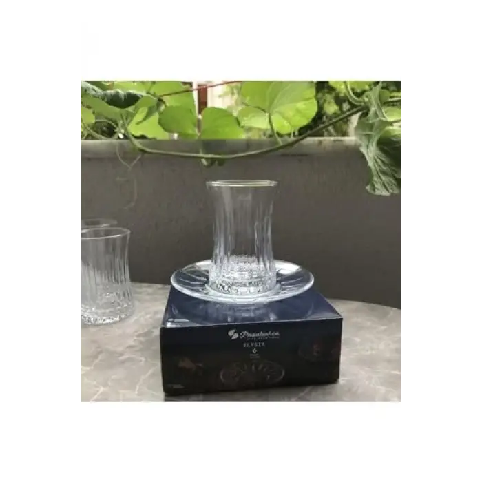 Paşabahçe ELYSIA ÇAY TABAĞI 132 MM 6LI HEDİYELİK KUTU