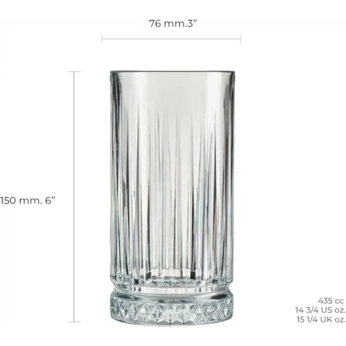 Paşabahçe ELYSIA MEŞRUBAT-LONG DRINK 435 CC 4LÜ HEDİYELİK KUTU